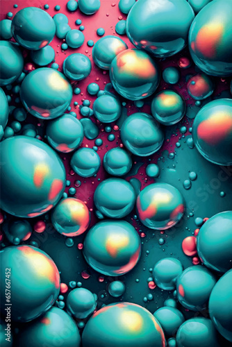 Abstract background with rainbow drops