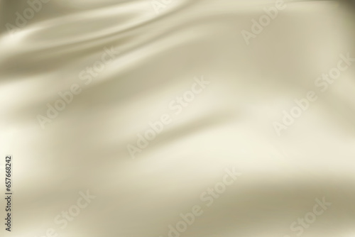 Close-up texture of natural cream silk. Light Gold fabric smooth texture surface background. Smooth elegant golden silk in Sepia toned. Texture, background, pattern, template.