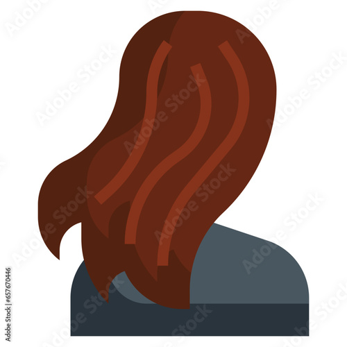 silky hair filled outline icon,linear,outline,graphic,illustration