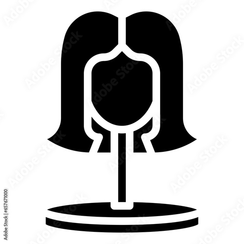 wig filled outline icon,linear,outline,graphic,illustration