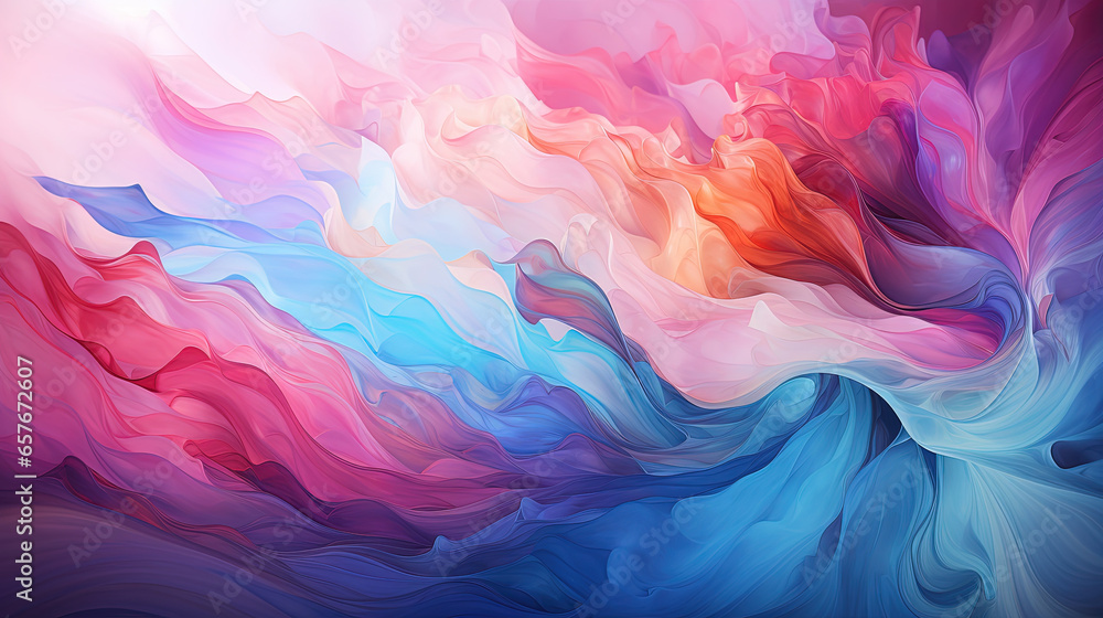 Colorful Elegant Pastel Swirl of Blue and Pink Marble Painting Design background