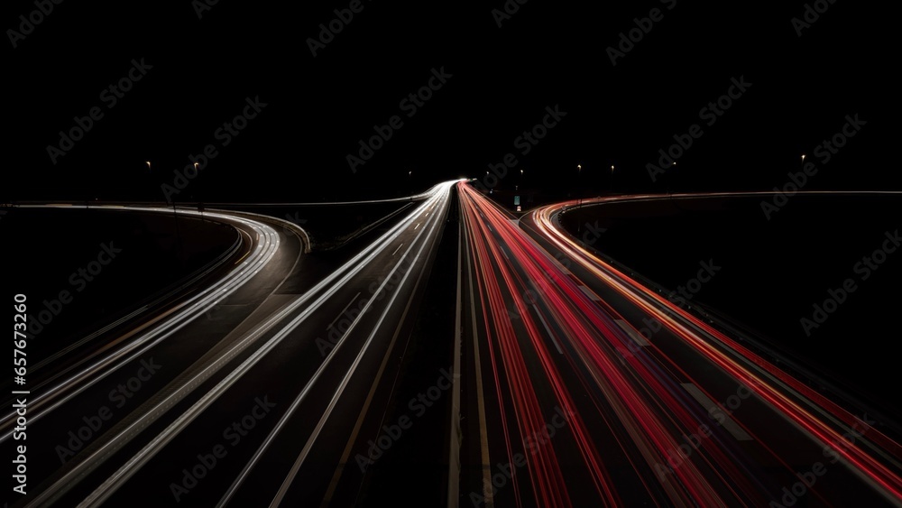 Light trails Light trails
