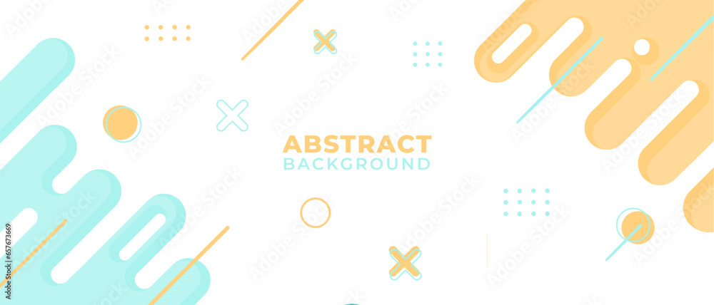 Fototapeta premium Minimalist and Modern Future Abstract Geometric Shape Memphis Flat Background Design Vector Illustration