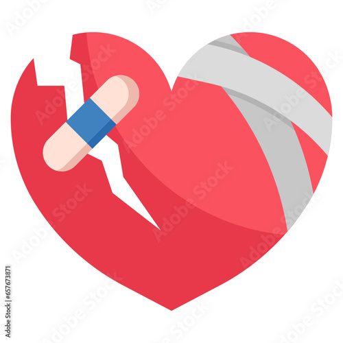 BROKE HEART filled outline icon,linear,outline,graphic,illustration