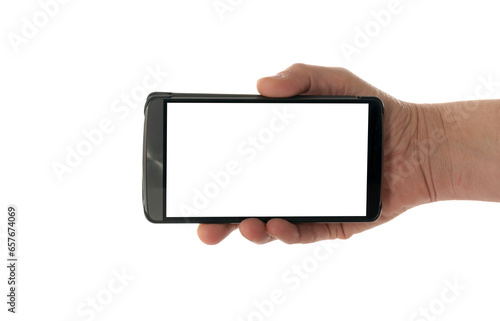 female hand with mobile phone mockup concept