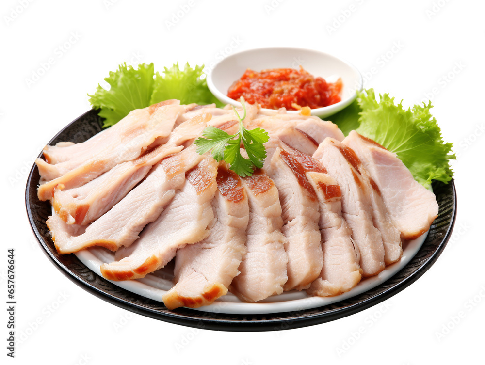 Samgyeopsal is a popular Korean dish that consists of grilled pork belly strips. Samgyeopsal is a popular Korean dish that consists of grilled pork belly strips.
