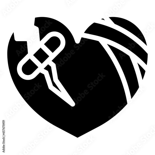 BROKE HEART filled outline icon,linear,outline,graphic,illustration