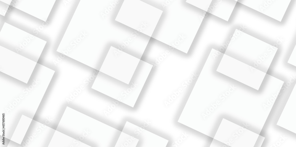 Abstract white and grey geometric overlapping square pattern, design of technology background with shadow. elegant abstract background Cover or splash template for web design and site decoration. Abstract white and grey geometric overlapping square pattern, design of technology background with shadow. elegant abstract background Cover or splash template for web design and site decoration.