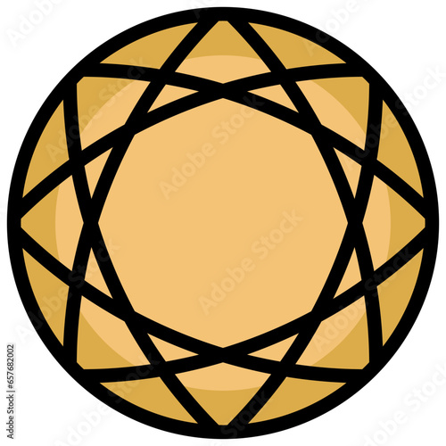 brilliant filled outline icon,linear,outline,graphic,illustration