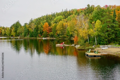 Oxtongue Lake near Algonquin Provincial Park, Huntsville, Ontario, Canada
