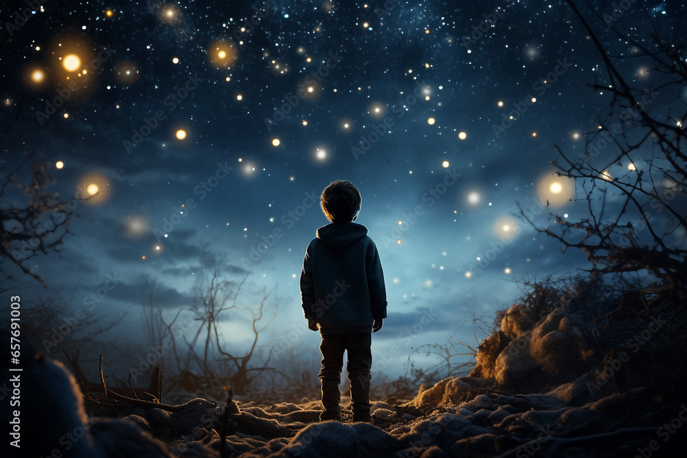 Starry Christmas Night, A Child's Dream