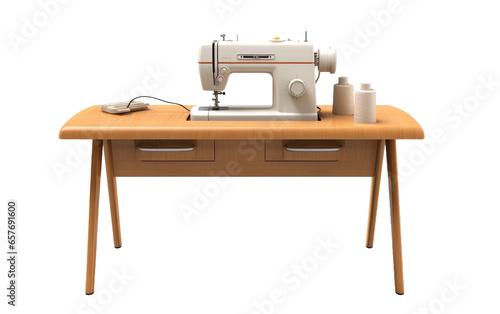 Tailor Corner Folding Sewing Table in transparent background