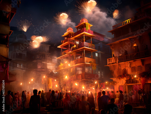 Indian Holiday Diwali_diyas_celebration