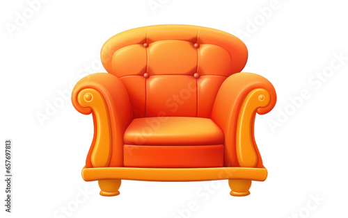Fantasy 3D Lounge Seat on isolated background