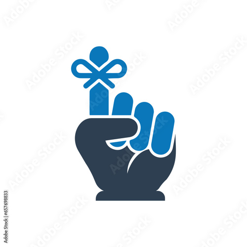 Hand with string, reminder icon