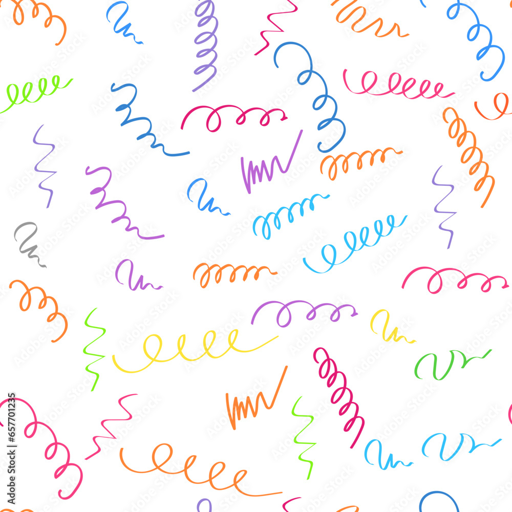 vector seamless pattern with confetti