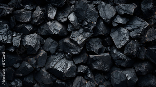 coal background a black shiny dark black coal © K