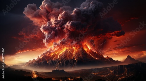 Captivating Pography of a Volcanic Eruption.