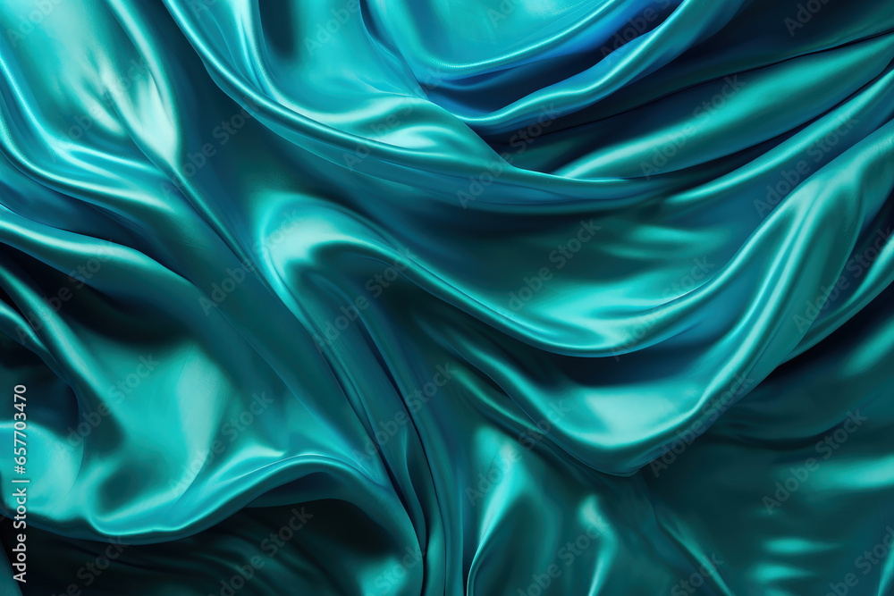 Lustrous Turquoise Velvet Swirls: 3D Backgrounds with Dazzling Shine Lustrous Turquoise Velvet Swirls: 3D Backgrounds with Dazzling Shine