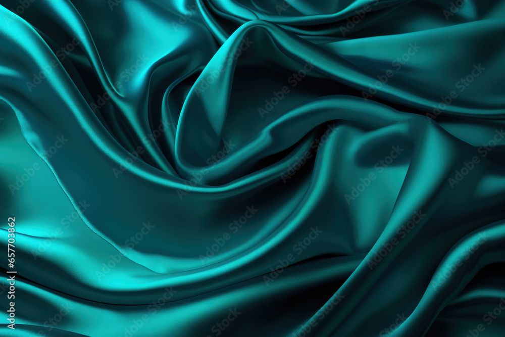Lustrous Turquoise Velvet Swirls: 3D Backgrounds with Dazzling Shine Lustrous Turquoise Velvet Swirls: 3D Backgrounds with Dazzling Shine