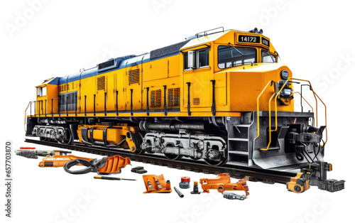 Specialized Maintenance Train on transparent background