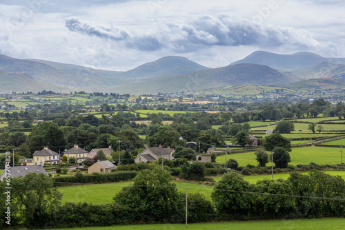 View of the Mourne Mountains from Rathfriland, Northern Ireland