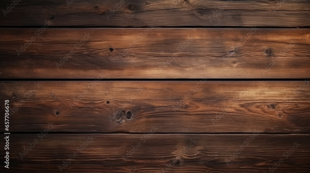 Naklejka premium A grunge-style, rustic brown wooden timber texture, ideal for wall, floor, or table backgrounds.
