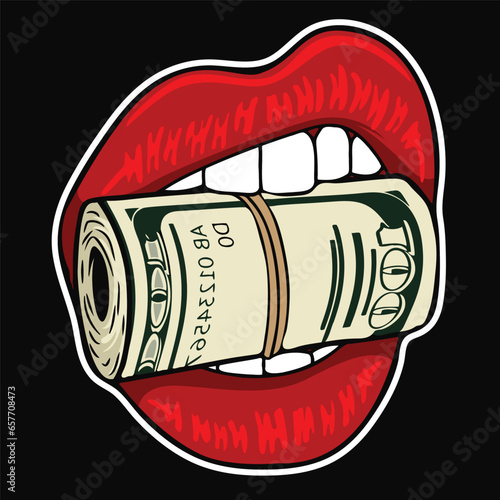 lips and money