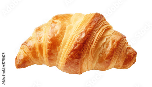 croissant isolated on transparent background cutout