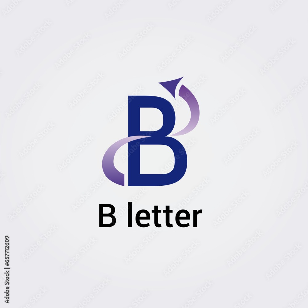 Obraz premium Icone Lettre B pour Design Logos, Symbole, Illustration Pictogramme Monogramme pour Business, Variations Alphabet Isolé Silhouette