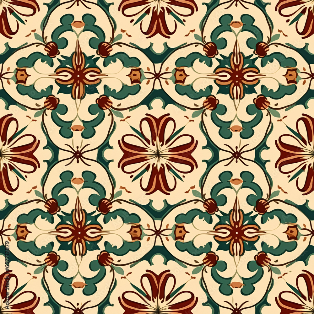 Seamless pattern, tileable old Christmas holiday English antique country style print for wallpaper, wrapping paper, scrapbook, fabric and product design Seamless pattern, tileable old Christmas holiday English antique country style print for wallpaper, wrapping paper, scrapbook, fabric and product design