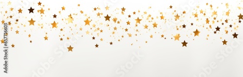 A white wall adorned with golden stars