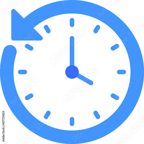 time rotation icon