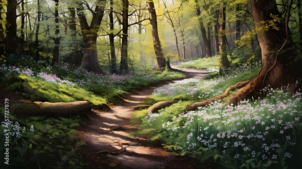 Obraz premium path in the forest