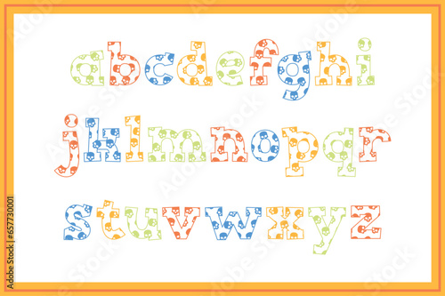 Versatile Collection of Skull Alphabet Letters for Various Uses