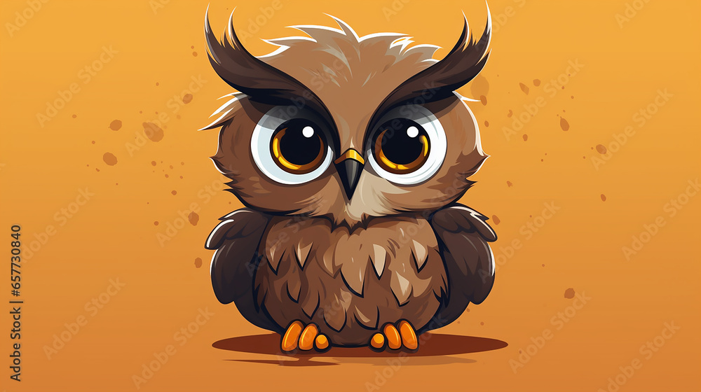 Fototapeta premium Sweet and Simple Owlet Art