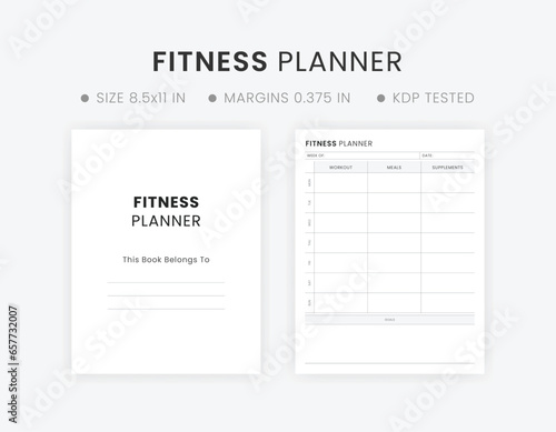 Weekly fitness planner template good notes 7 days. Daily workout plan