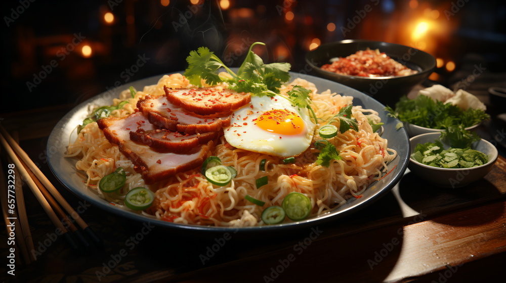 Sapporo miso ramen in a bowl Sapporo miso ramen in a bowl