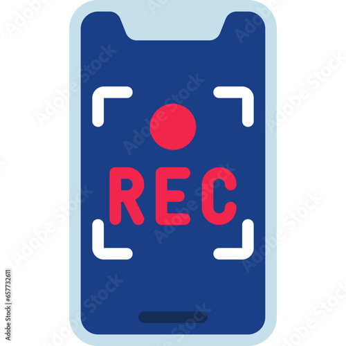 Mobile Phone Recording Icon