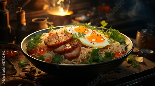 Sapporo miso ramen in a bowl