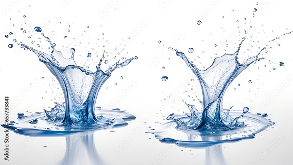 Splash liquid pure water, pour or swirl with realistic drops. Splash liquid pure water, pour or swirl with realistic drops.