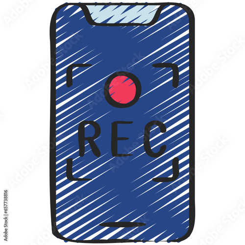 Mobile Phone Recording Icon