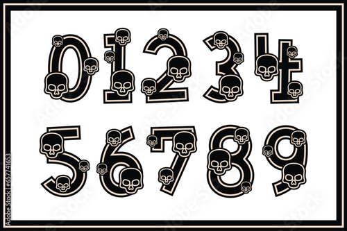 Versatile Collection of Skull Numbers for Various Uses
