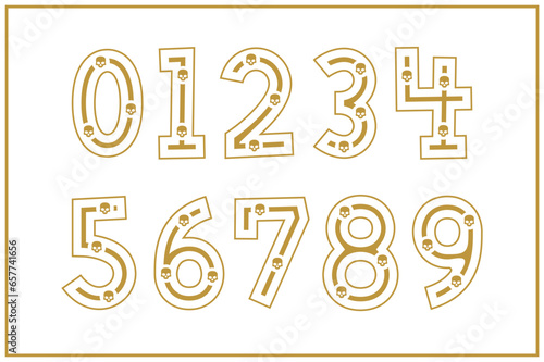 Versatile Collection of Skull Numbers for Various Uses