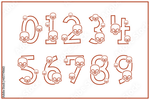 Versatile Collection of Skull Numbers for Various Uses