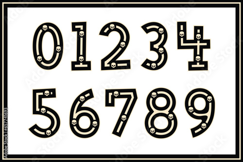 Versatile Collection of Skull Numbers for Various Uses