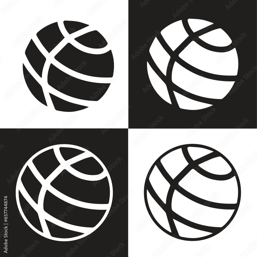 Globe icon vector art illustration