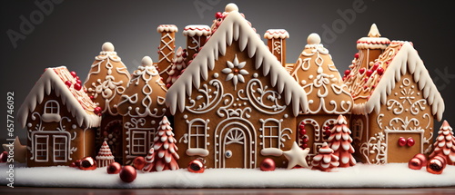 Christmas house from ginger cookies