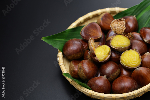 Porotan is a Japanese chestnut whose inner skin is easy to peel. photo