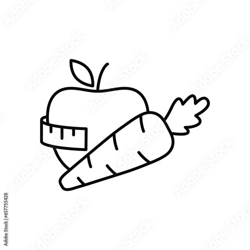 diet icon  vector heaithy food icon 